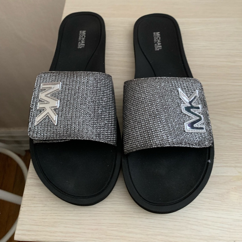 Michael Michael Kors Chain  Mesh Slide